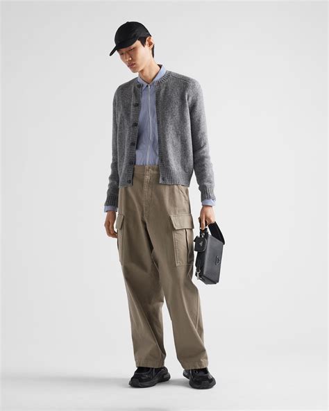 pantaloni cargo prada|Clay Grey Bull Denim Cargo Pants .